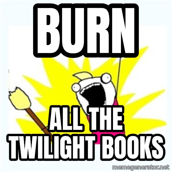 All the things meme: burn / all the twilight books