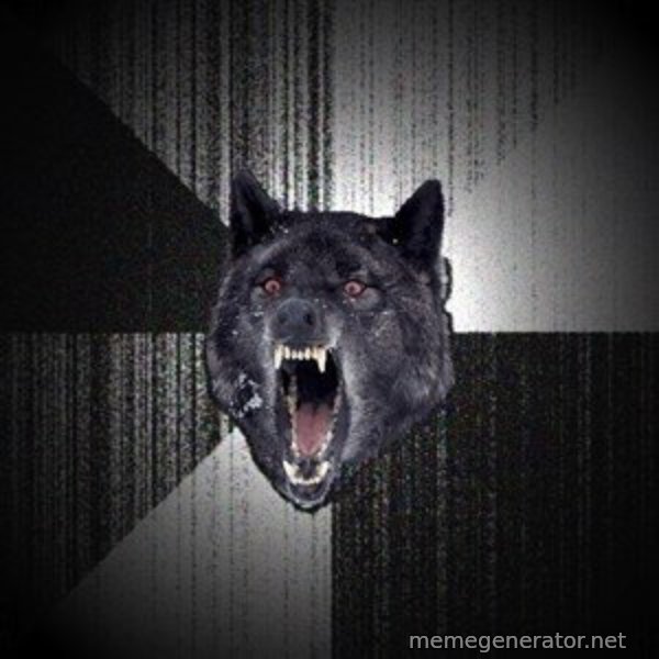Insanity Wolf meme template